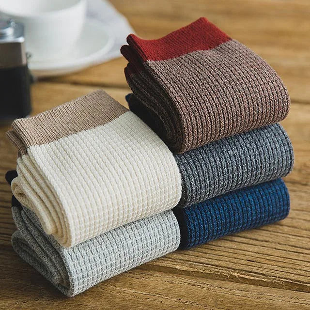 Harajuku Happy Organic Cotton Men Compression Socks Gift