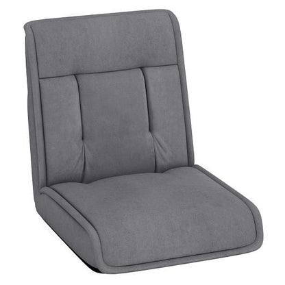 Folding Floor Chair Convertible Lazy Chair with 14-Poistion Adjustable Backrest-Black-0