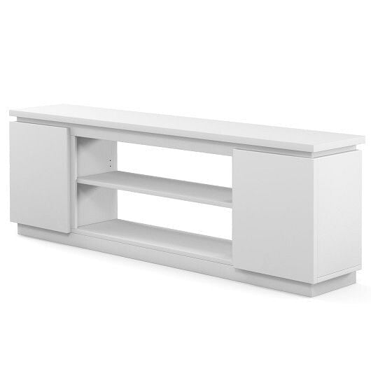 TV Cabinet with 3 Adjustable Shelves and Anti-Tipping Kits for TVs up to 80 Inch-Black-7