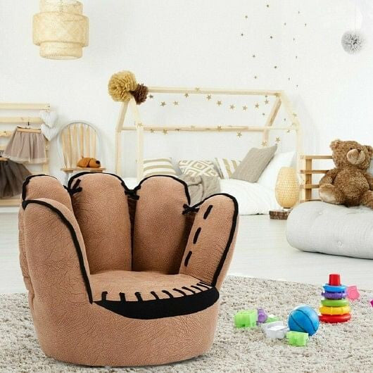 Household Five Fingers Baseball Glove Shaped Kids Leisure Upholstered Sofa-2