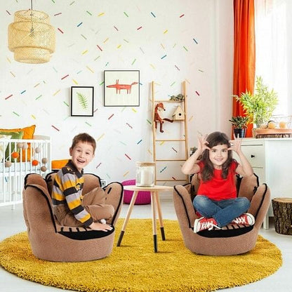 Household Five Fingers Baseball Glove Shaped Kids Leisure Upholstered Sofa-4