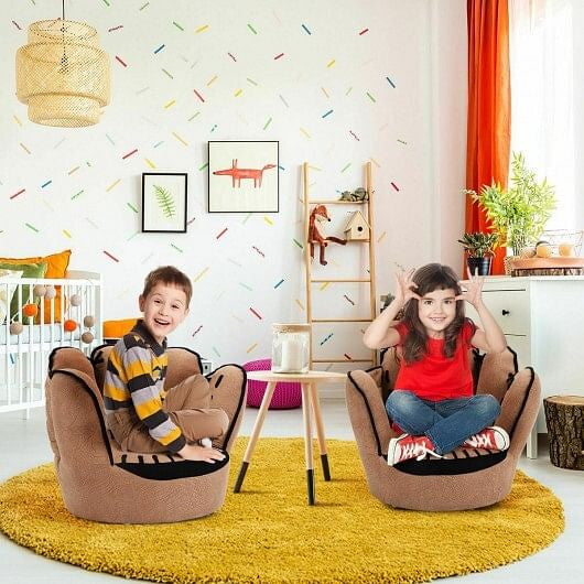 Household Five Fingers Baseball Glove Shaped Kids Leisure Upholstered Sofa-4