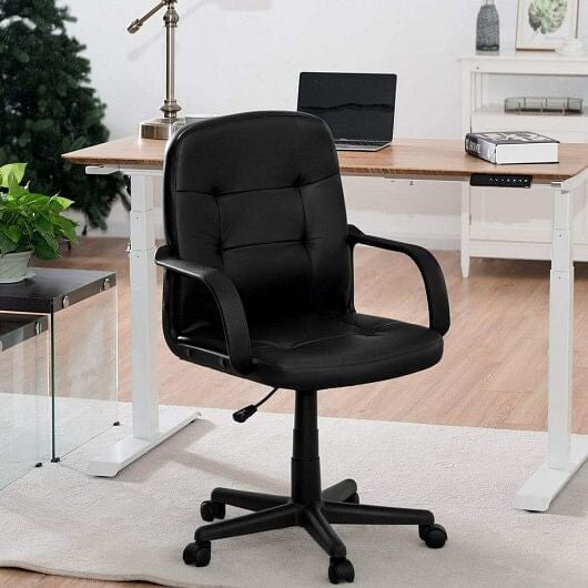 Ergonomic Office Chair with 360-degree Wheels-2