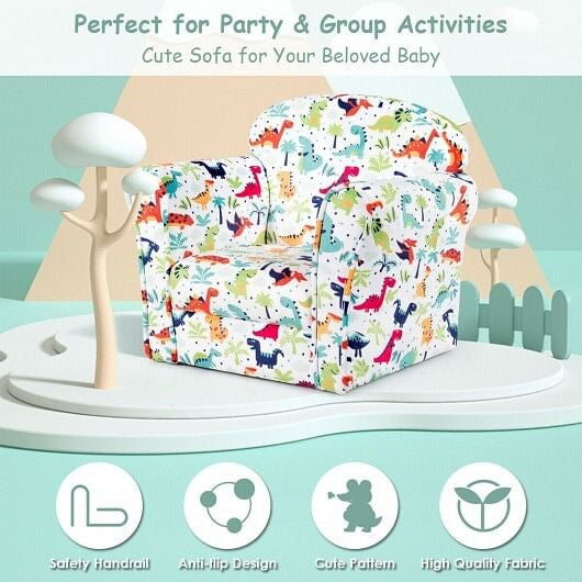 Household Toddler Furnishings Children Armrest Cute Lovely Single Sofa-3