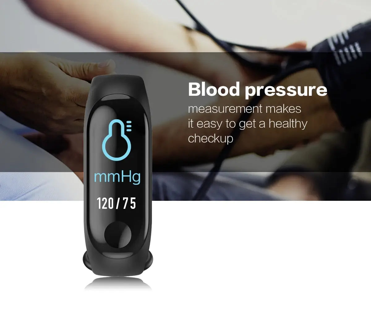 M3 Smartwatch With Headphone Rate Blood Pressure Monitor