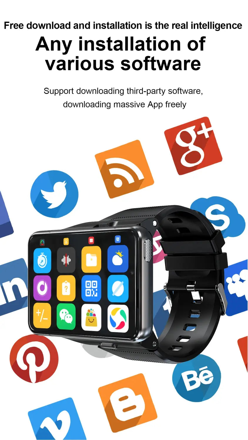 Touch Screen 4G Android Smartwatch