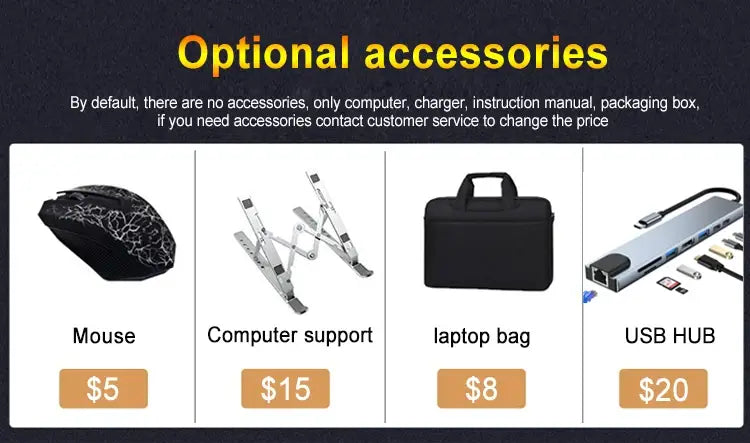 15.6 Inch 8GB 1TB N5095 Win 11 Computer Hardware Software Laptop