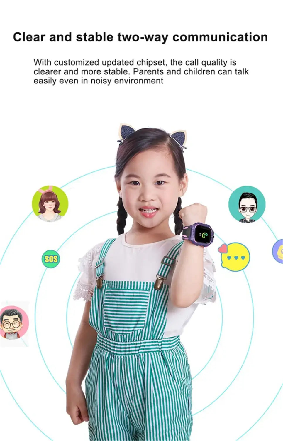 Kids Smart Watch Q19 Location SoS Camera two-way communication Kids Toy