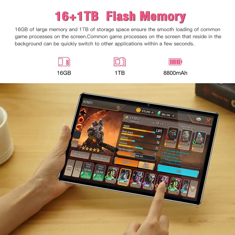 Pad Ultra original 16GB + 1TB 24MP + 48MP 12 Inch Tablet Double SIM SD Card Android 13 Tablet PC Laptop