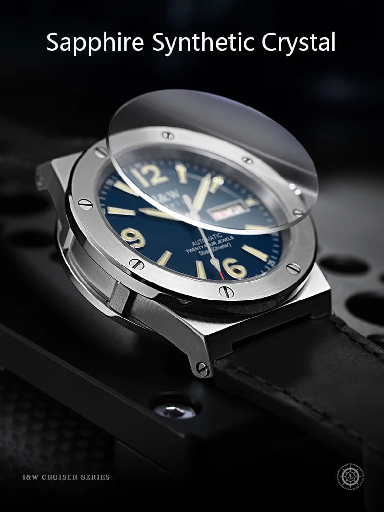 2021 New Switzerland I&W Mechanical Watch For Men Brand Luxury Automatic Wrist Watch 50M Waterproof NH36A Reloj Hombre