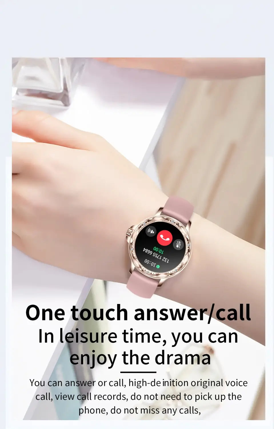 Diamond Smartwatch High Quality With Bracelet Set