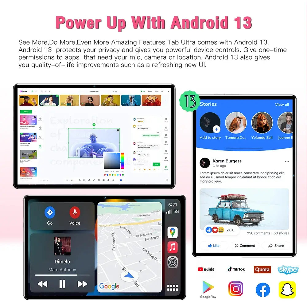 Pad Ultra original 16GB + 1TB 24MP + 48MP 12 Inch Tablet Double SIM SD Card Android 13 Tablet PC Laptop
