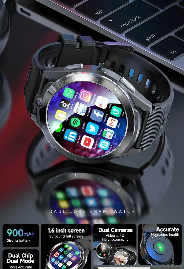 Smartwatch 1.6 Inch Touch Screen Z40 With Large Memory TWS Wifi Gps Cameras