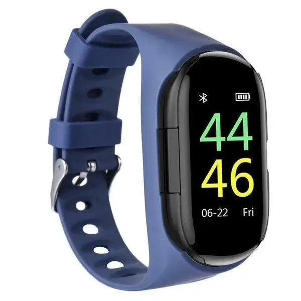M1 Smartwatch 2in1 Bt Earphone Hate Rate Blood Pressure Monitor
