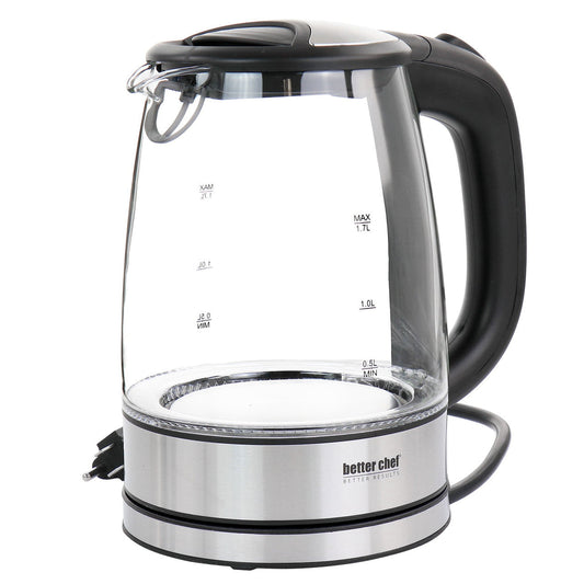Better Chef 1.7 Liter 360 Degree Glass Cordless Electric Kettle-0