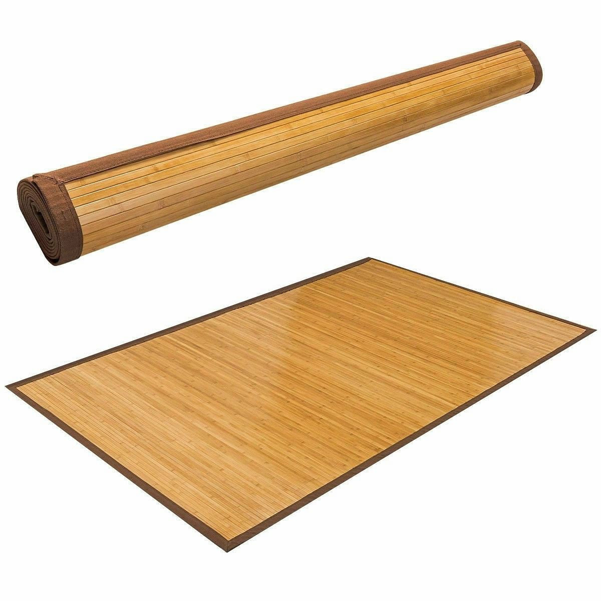 5' x 8' Indoor/Outdoor 100% Bamboo Area Rug Floor Carpet-0