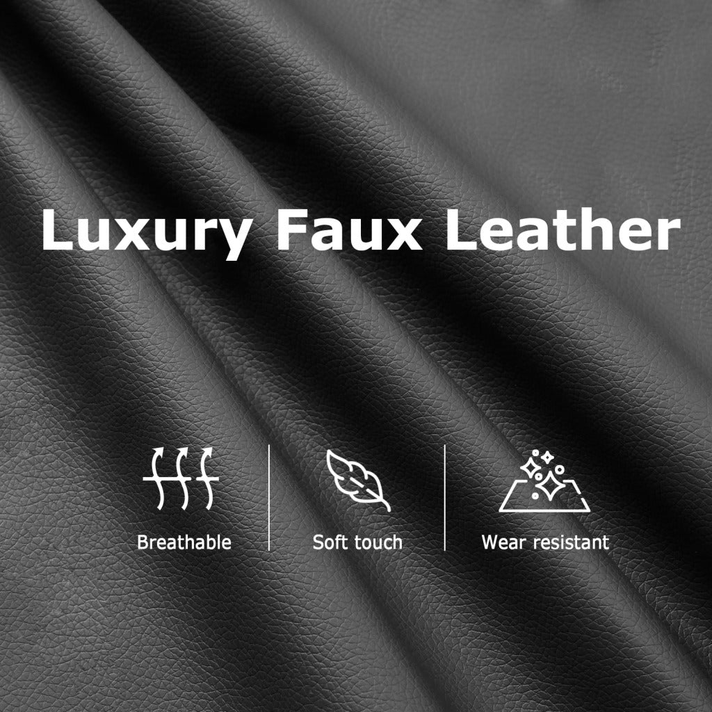 vidaXL Swivel Recliner with Ottoman Brown Faux Suede Leather-0