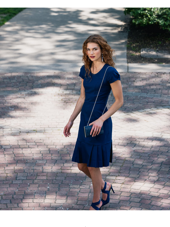 LAST ONES!  A Returning Favorite, Jackie's Navy Day Dress, Office, Party, Cocktail, Casual SM & MED Remaining