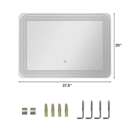 3 Tone LED Touch Sensor Wall Mounted Bathroom Mirror-1