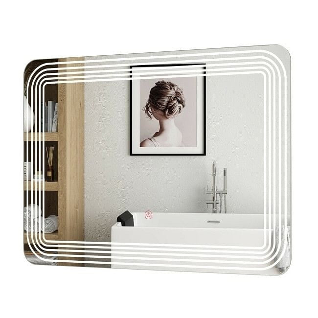 3 Tone LED Touch Sensor Wall Mounted Bathroom Mirror-2