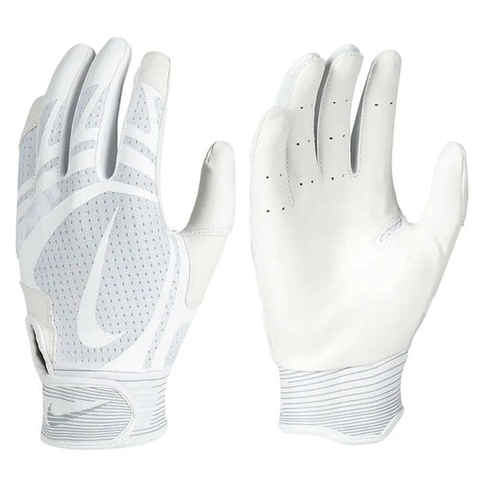 Nike Alpha Huarache Edge Batting Gloves - Unisex - 1 Pair (White/White - XX-Large)