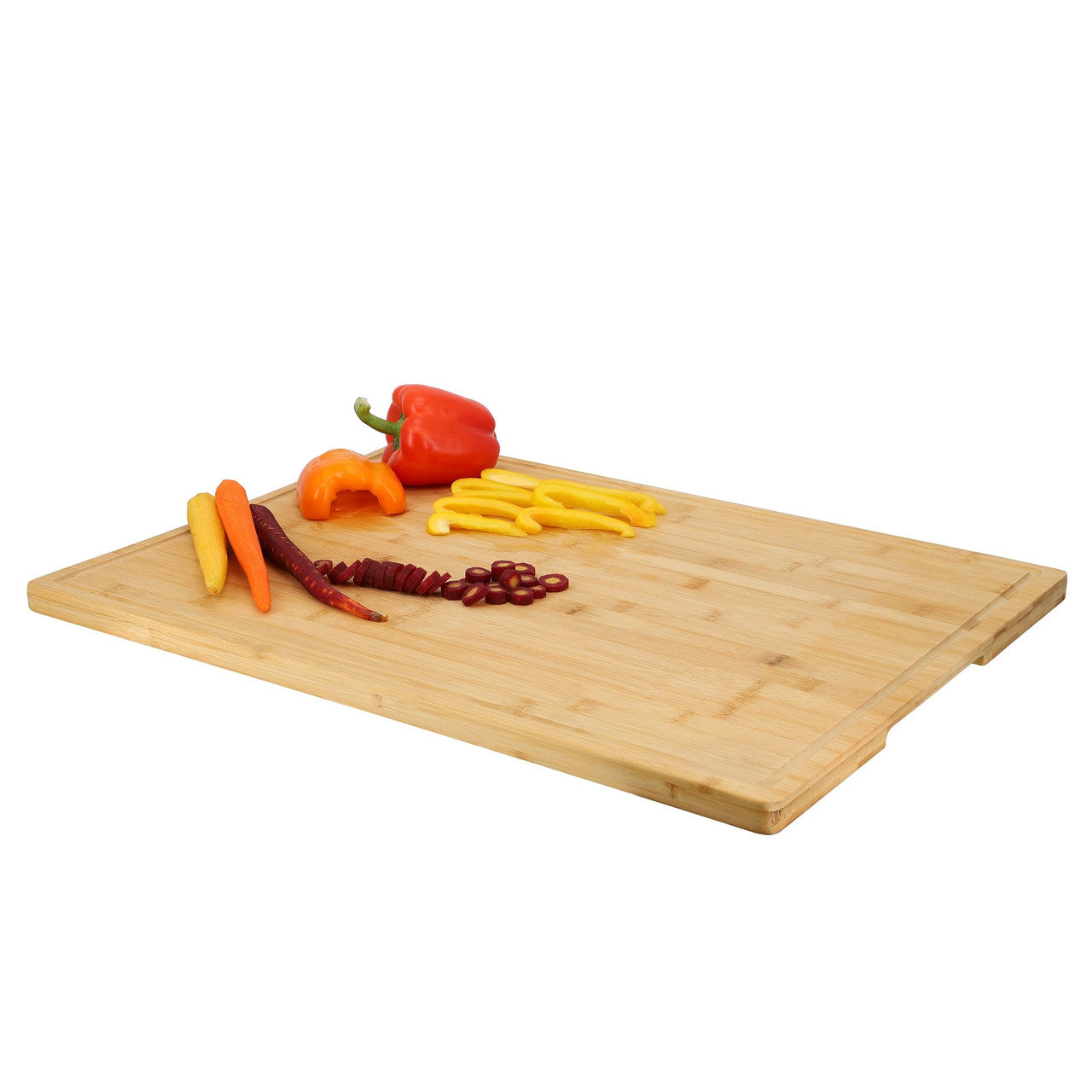 MegaChef 20 x 14 Inch Rectangle Bamboo Cutting Board-0