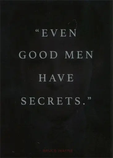 Even good men have secrets quote on Gotham Season 1 Foil Parallel Trading Card