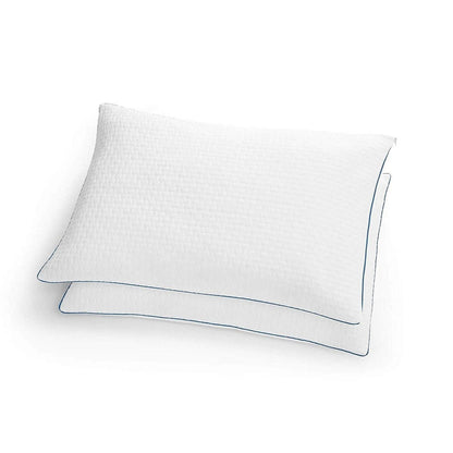Set of 2 Queen size Memory Foam Pillow with Removable Machine Washable Cover-1