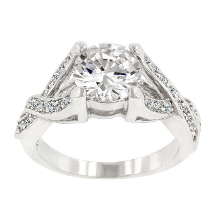 Brilliant Twist Engagement Ring-1