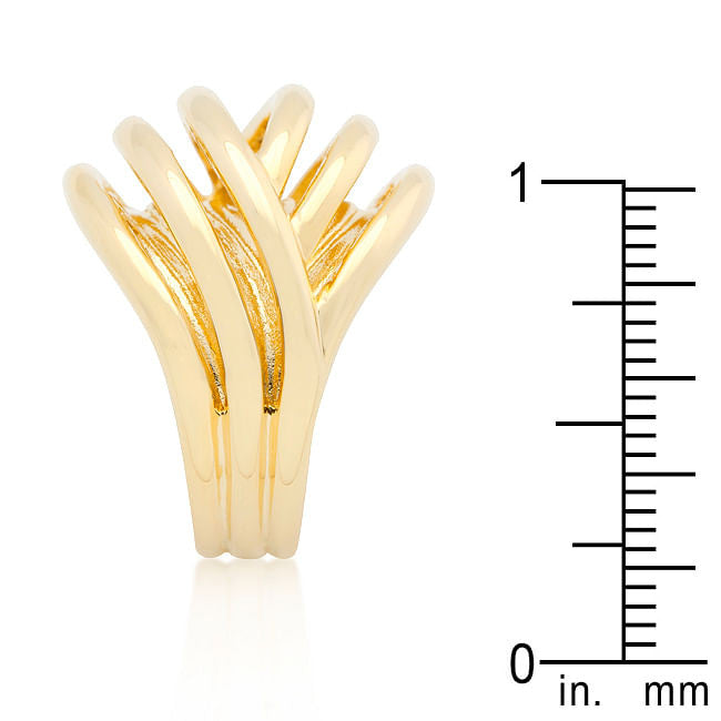 Golden Illusion Fashion Ring-3