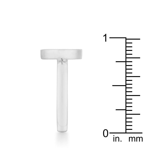 Krystal 0.2ct CZ Rhodium Pave Circle Ring-4