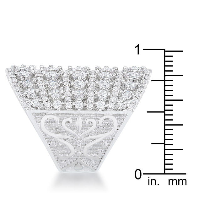 Charlyn 2.5ct Rhodium CZ Statement Cocktail Ring-4