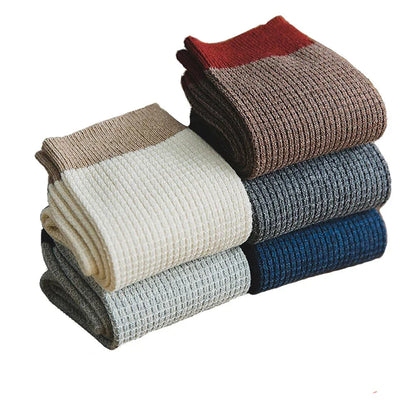 Harajuku Happy Organic Cotton Men Compression Socks Gift