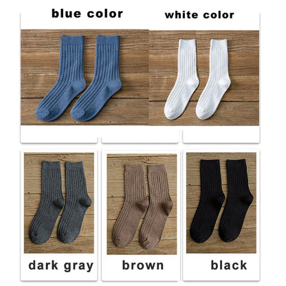 Harajuku Happy Organic Cotton Men Compression Socks Gift