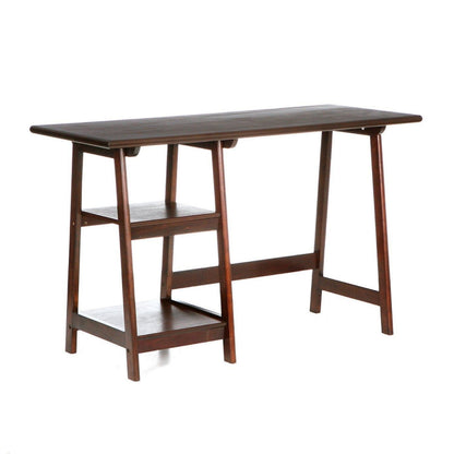 Espresso Finish Wood Home Office Laptop Computer Desk-2