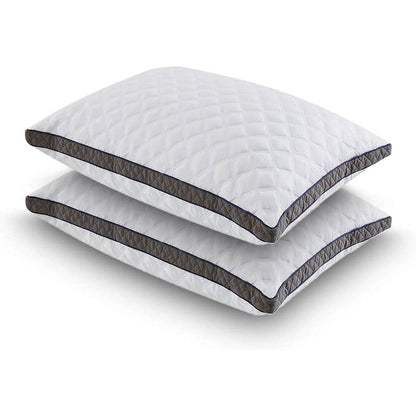 Set of 2 Standard Shredded Memory Foam Polyester Pillow with Removeable Cover-2