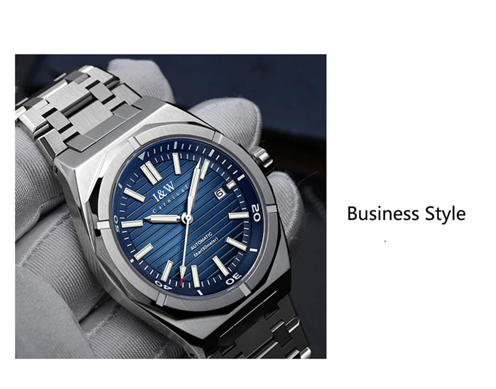 Switzerland CARNIVAL Luxury Brand Japan MIYOTA Automatic Mechanical Sapphire Men’s Watches Waterproof Luminous Clocks