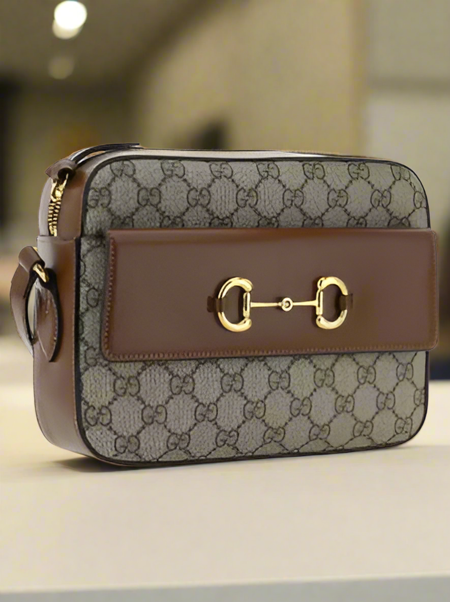 GUCCI brown 1955 SHOULDER BAG ITALY