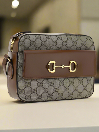 GUCCI brown 1955 SHOULDER BAG ITALY