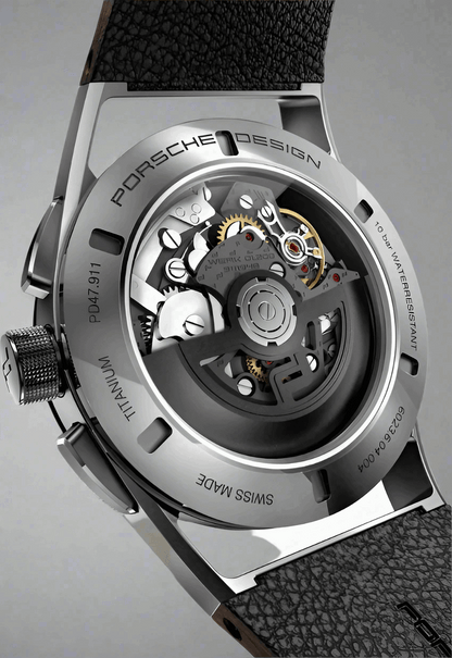 PORSCHE DESIGN 1919 brown Chronotimer Flyback Automatic Timepiece