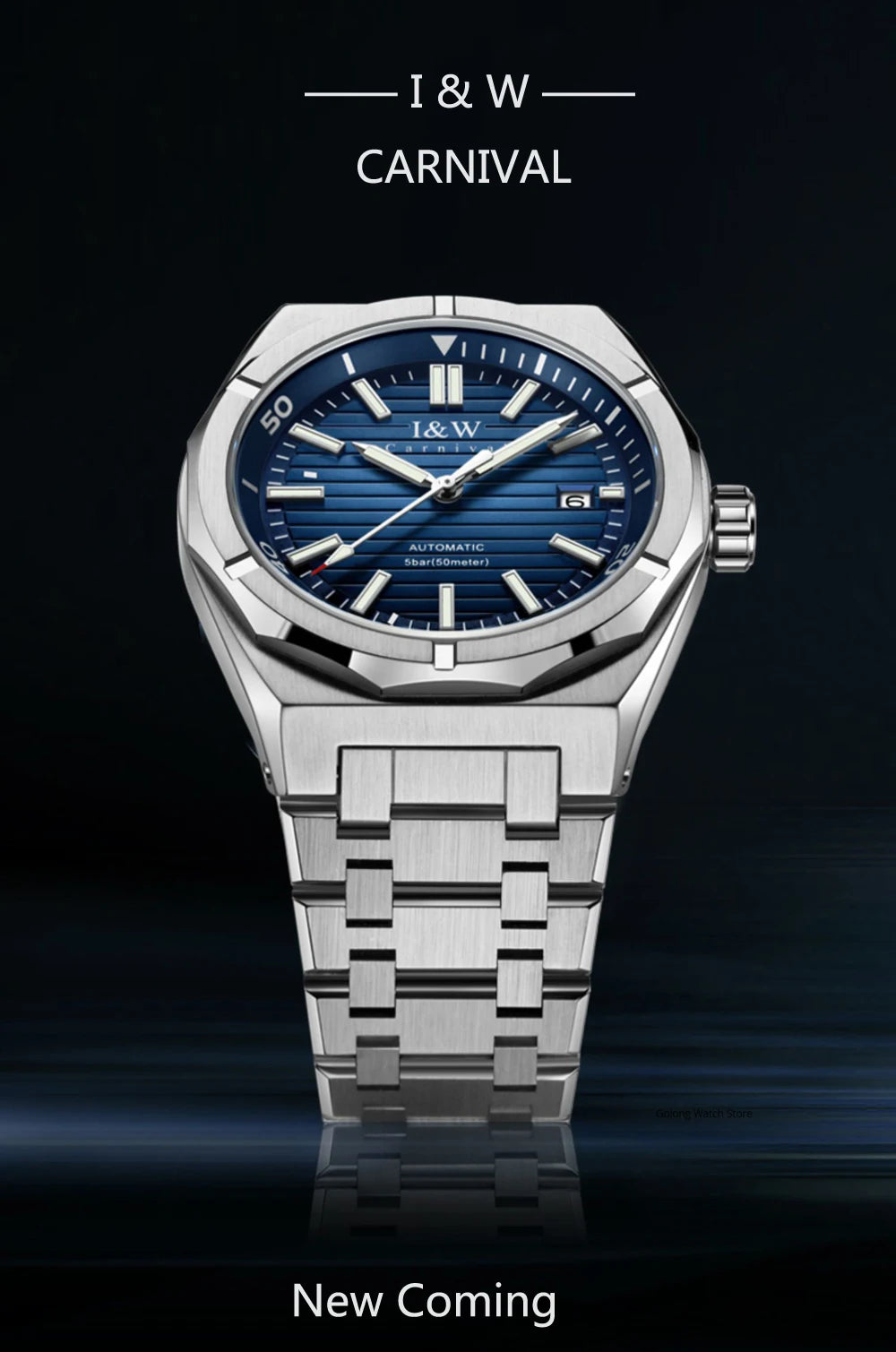 Switzerland CARNIVAL Luxury Brand Japan MIYOTA Automatic Mechanical Sapphire Men’s Watches Waterproof Luminous Clocks