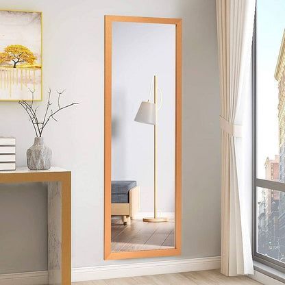 Gold Full Length Bedroom Mirror with Over the Door or Wall Mounted Design-0