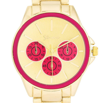 Chrono Gold Metal Watch (1)