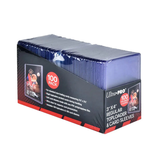 Ultra Pro Kinder 3" X 4" Clear for Collectible Trading Cards (Includes Toploaders and 100 Sleeves) 1 Mehrfarbig 3x4
