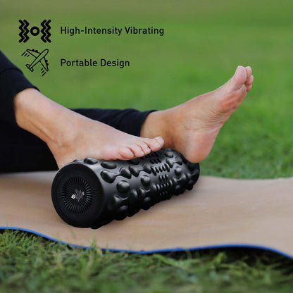 Pursonic Deep Tissue Recovery Bundle – 3-Speed Massage Gun + FlexiPulse 5-Speed Vibrating Foam Roller