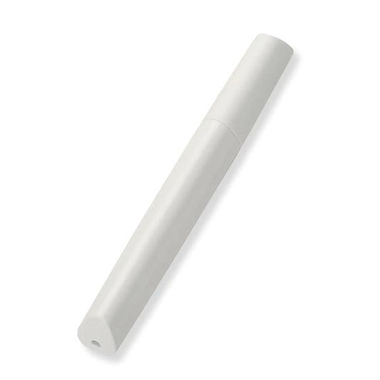 Portable Travel Toothbrush Case Lipstick–like Plastic Toothbrush Holder Toothbrush Case Breathable Design with Air Hole More Hygienic Toothbrush Tube for Home Daily Travelling (White)