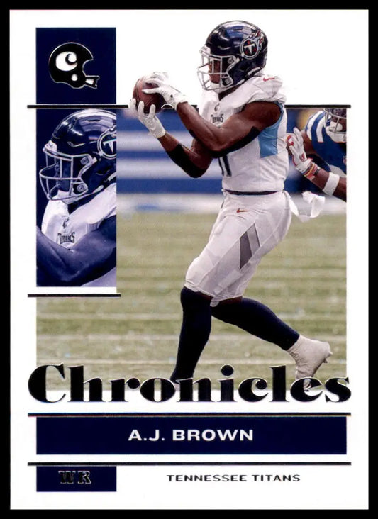 A.J. Brown football card from Panini Chronicles 2021 Tennessee Titans collectible