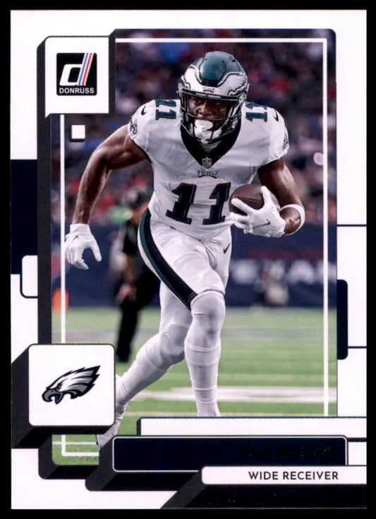 Football trading card featuring A.J. Brown from 2022 Donruss Philadelphia Eagles