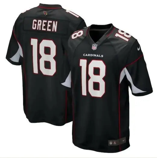 Black Arizona Cardinals jersey featuring A J Green Nike Game jersey design