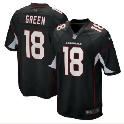 Black Arizona Cardinals jersey featuring A J Green Nike Game jersey design